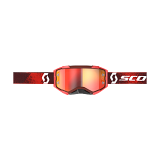 Scott Motocross Goggle Fury - Red - Mirror Orange