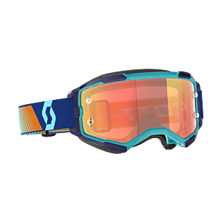Scott Motocross Goggle Fury - Royal Blue / Orange - Mirror Orange