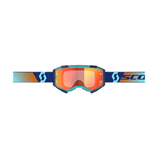 Scott Motocross Goggle Fury - Royal Blue / Orange - Mirror Orange
