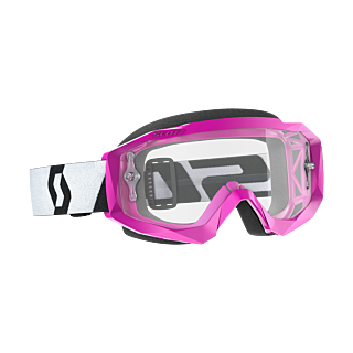 Scott Motocross Goggle Hustle X MX - Pink / Black - Clear