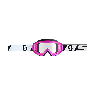 Scott Motocross Goggle Hustle X MX - Pink / Black - Clear