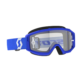 Scott Motocross Goggle Primal - Blue / White - Clear