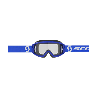 Scott Motocross Goggle Primal - Blue / White - Clear