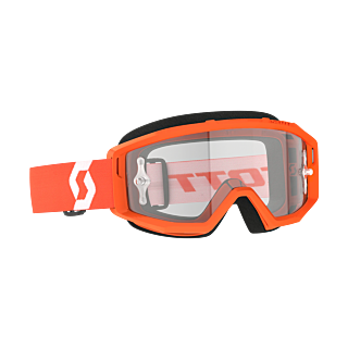 Scott Motocross Goggle Primal - Orange / White - Clear