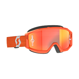 Scott Motocross Goggle Primal - Orange / White - Mirror Orange