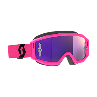 Scott Motocross Goggle Primal - Pink / Black - Mirror Purple