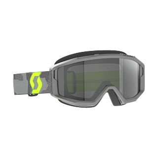 Scott Motocross Goggle Primal Sand Dust - Grey / Neon Yellow - Dark Grey