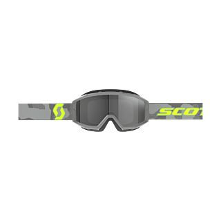 Scott Motocross Goggle Primal Sand Dust - Grey / Neon Yellow - Dark Grey