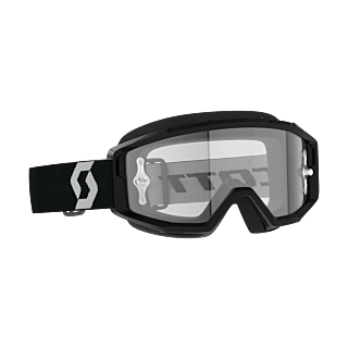 Scott Motocross Goggle Primal - Black / White - Clear