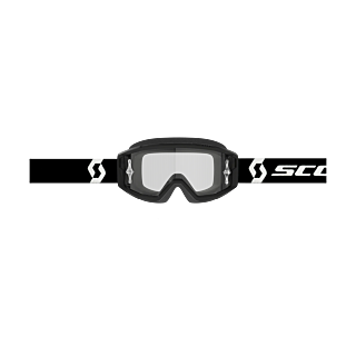 Scott Motocross Goggle Primal - Black / White - Clear