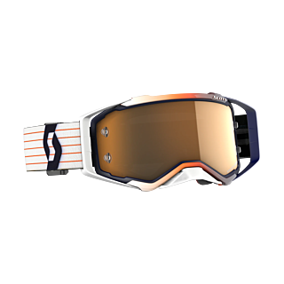 Scott Motocross Goggle Prospect - Blue / Orange - Amplifier Mirror Gold