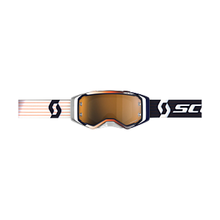 Scott Motocross Goggle Prospect - Blue / Orange - Amplifier Mirror Gold