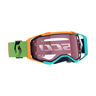 Scott Motocross Goggle Prospect - Blue / Orange - Amplifier Mirror Rose