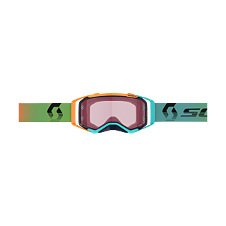 Scott Motocross Goggle Prospect - Blue / Orange - Amplifier Mirror Rose