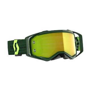 Scott Motocross Goggle Prospect - Green / Yellow - Mirror Yellow