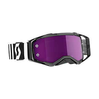 Scott Motocross Goggle Prospect Racing - Black / White - Mirror Purple