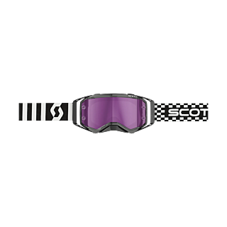 Scott Motocross Goggle Prospect Racing - Black / White - Mirror Purple