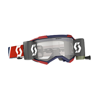 Scott Motocross Goggle Roll-Off Fury WFS - Red / Blue - Clear