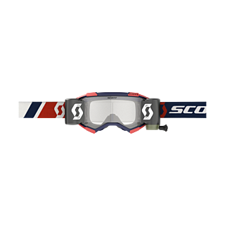 Scott Motocross Goggle Roll-Off Fury WFS - Red / Blue - Clear