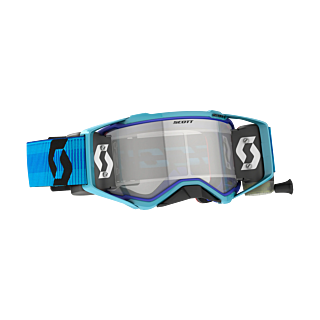 Scott Motocross Goggle Roll-Off Prospect WFS - Blue / Black - Clear