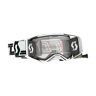 Scott Motocross Goggle Roll-Off Prospect WFS - White / Black - Clear