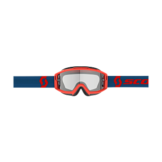 Scott Motocross Goggle Split OTG - Dark Blue / Neon Red - Clear