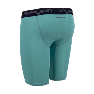 Seven Under Pants Short Zero Compression - Black / Aqua