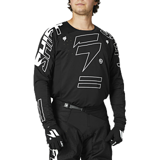 Shift Motocross Jersey 3LACK Label King - Black