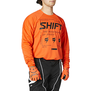 Shift Motocross Jersey WHIT3 Label Bliss - Blood Orange