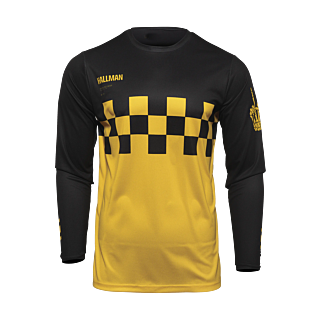 Thor Motocross Jersey 2026 Hallman Differ Cheq - Yellow / Black