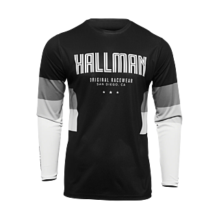 Thor Motocross Jersey 2026 Hallman Differ Draft - Black / White