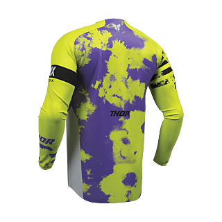 Thor Motocross Jersey 2026 Launchmode Bleach - Grey / Acid