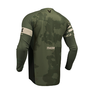 Thor Motocross Jersey 2026 Launchmode Bleach - Black / Camo