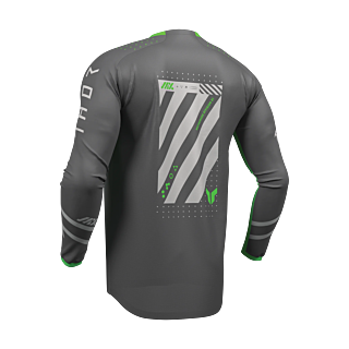 Thor Motocross Jersey 2026 Launchmode Futura - Charcoal / Green