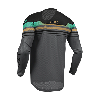 Thor Motocross Jersey 2026 Launchmode Vented Raptor - Black / Charcoal