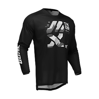 Thor Motocross Jersey Launchmode Brave - Black / Grey