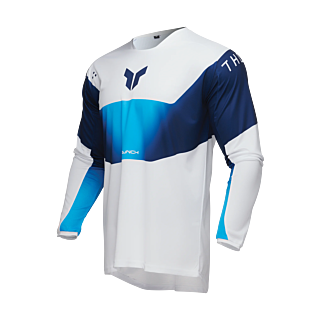 Thor Motocross Jersey Launchmode Storm - White