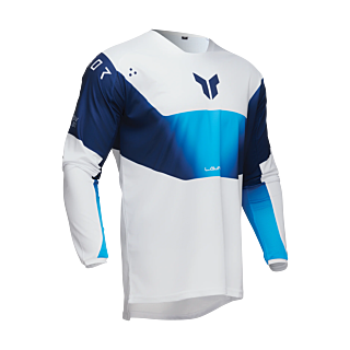 Thor Motocross Jersey Launchmode Storm - White
