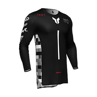 Thor Motocross Jersey Sportmode Riot - Black / Red