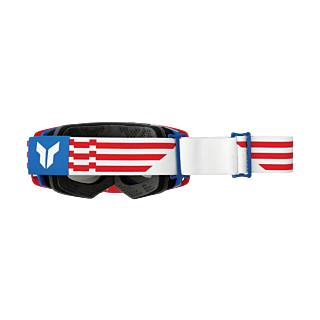 Thor Motocross Goggle Activate Patriot - Red / White / Blue - Mirror Blue