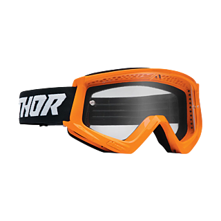 Thor Motocross Goggle Combat Racer - Flo Orange / Black - Clear
