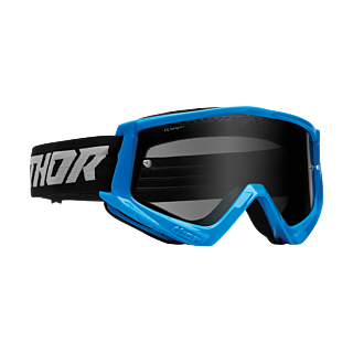 Thor Motocross Goggle Combat Sand Racer - Blue / Grey - Smoke