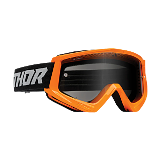 Thor Motocross Goggle Combat Sand Racer - Flo Orange / Grey - Smoke