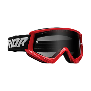 Thor Motocross Goggle Combat Sand Racer - Red / Grey - Smoke