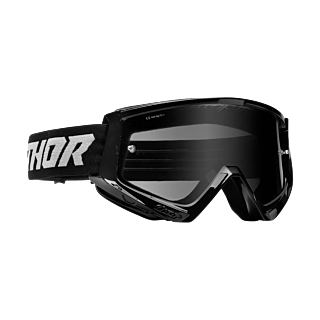 Thor Motocross Goggle Combat Sand Racer - Black / Grey - Smoke