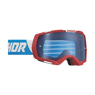 Thor Motocross Goggle Regiment - Red / White / Blue - Blue