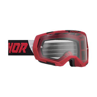 Thor Motocross Goggle Regiment - Red / Black - Clear