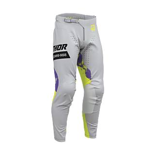 Thor Motocross Pants 2026 Launchmode Bleach - Grey / Acid