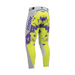 Thor Motocross Pants 2026 Launchmode Bleach - Grey / Acid
