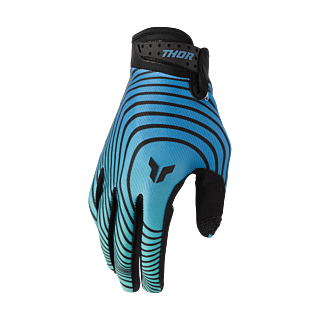 Thor Motocross Gloves 2026 Launchmode Identity - Teal / Black